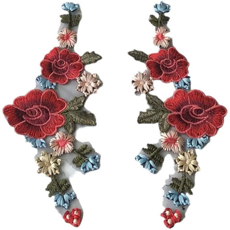 1 пара сетчатых тканевых нашивок для вышивки кружевные нашивки пасты аксессуары