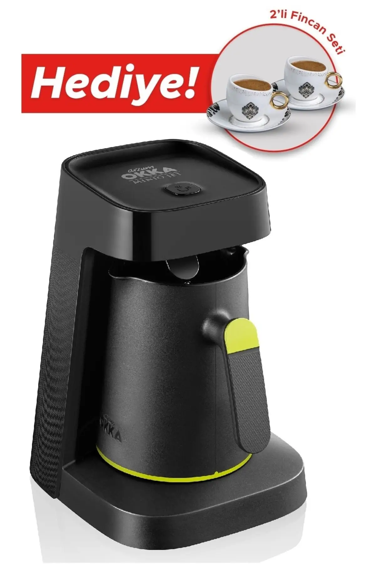 

Фотографическая кофемашина Minio Jet Turk, черно-зеленая