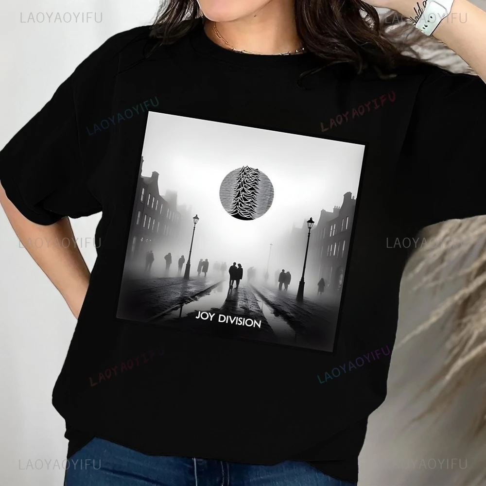 Уличная модная футболка с готической группой Joy Division нейтральная тенденция