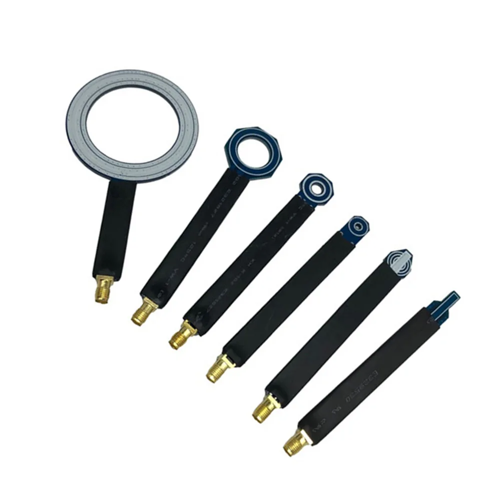 

6X Near‑Field Magnetic Field Probes EMI SMA Conduction Radiation Test Antennas Signal Detection PCB Magnetic Field Antenna Probe