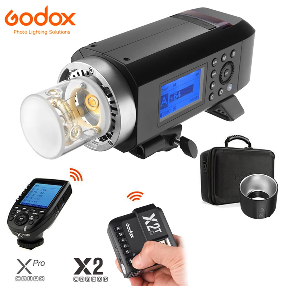 Godox Wistro AD400Pro TTL HSS 2 4G Универсальная уличная литий-ионная батарея Flash 400WS Фонарик для