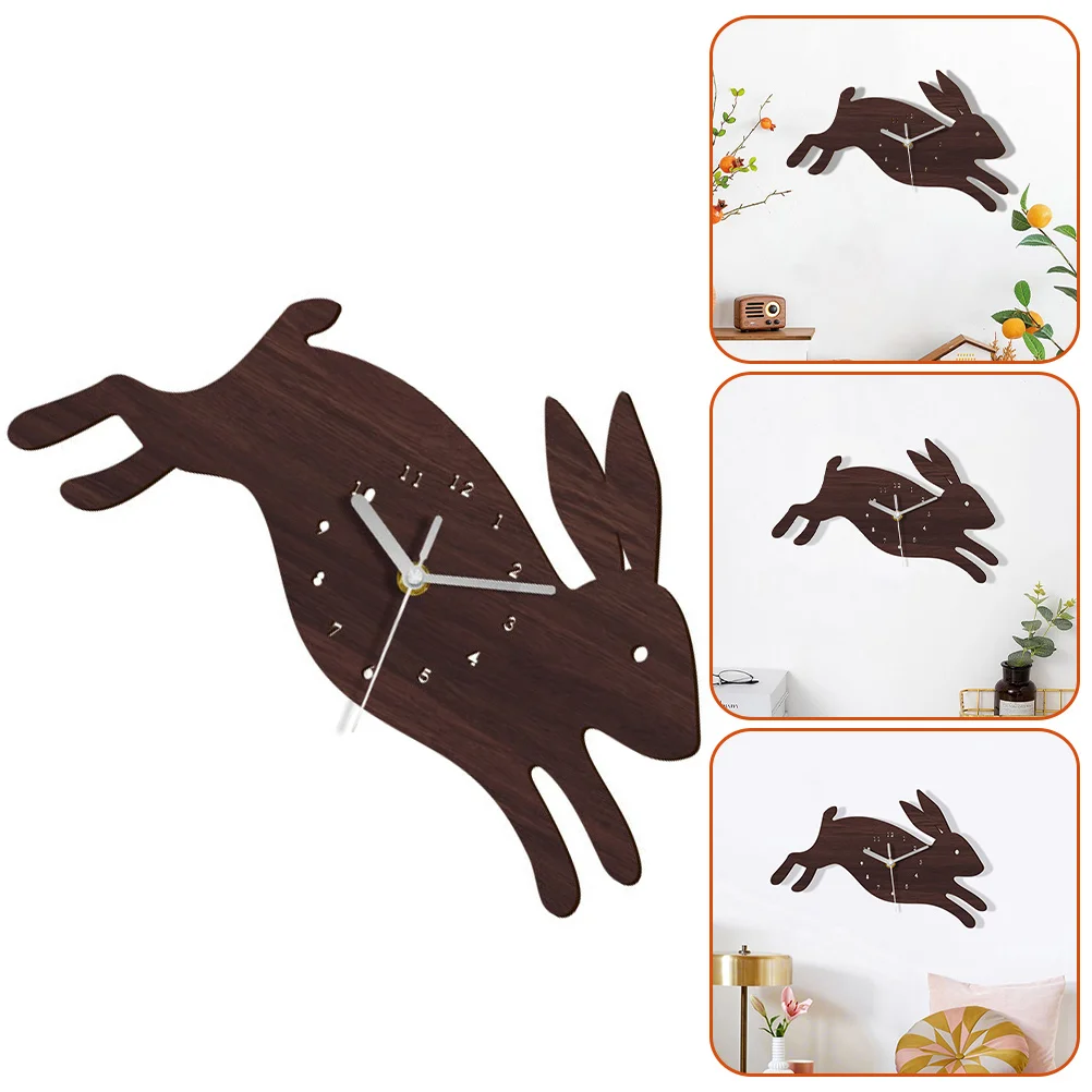 

Wall Clock Clocks Bunny Inch Decor Silent Non Ticking Kids Easter Decorative Mute Rabbit Classroom Hanging Retro Operated