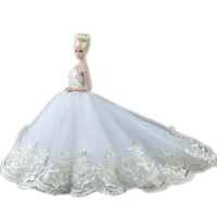 change doll 30cm6 minute baby pp supermodel fr2st dress fluffy dress fairy princess wedding dress white skirt white veil