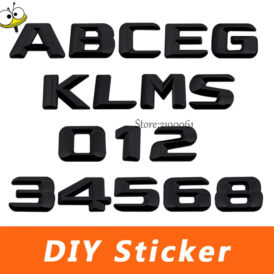 

Auto Car Styling DIY Sticker For Mercedes Benz A B C E S ML CLK GLK SLS GLA Class W176 W211 Car Rear Sticker Emblem Badge Decal