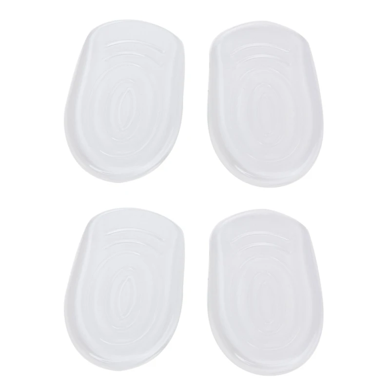 

2 Pair Of Gel Back Heel Half Insoles Inserts Anti-Slip Heel Massage