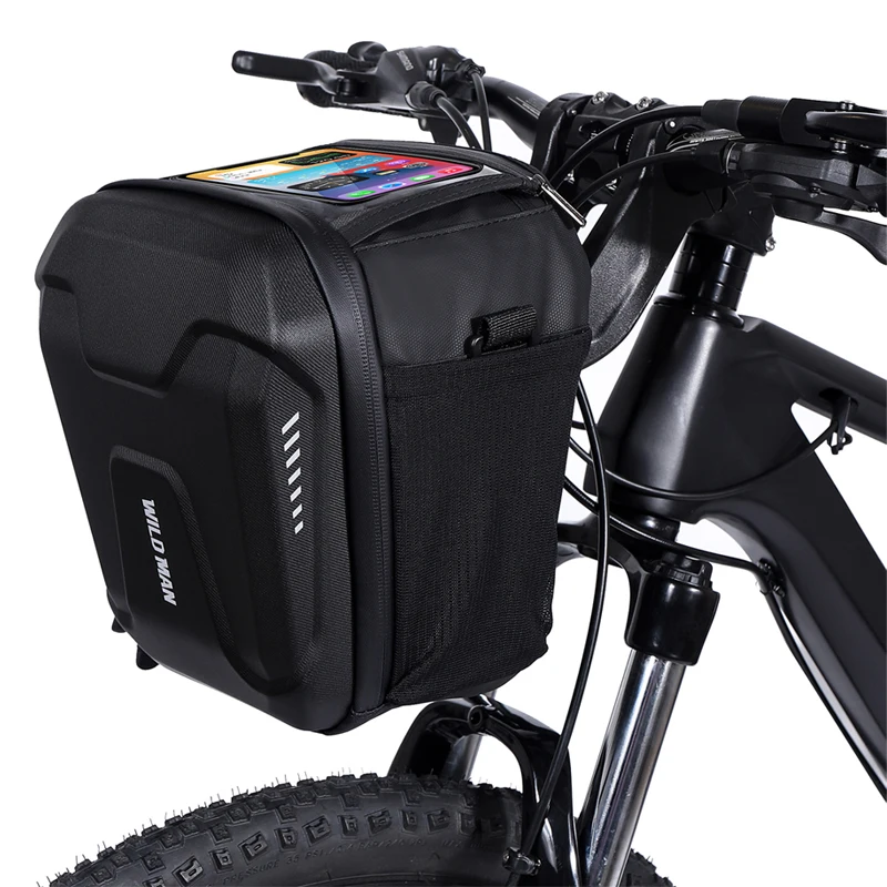 

Hard Shell Front Frame Scooter Hanging Bag Waterproof MTB Road Bike Bag Multifunctional Electric Bicycle Bag