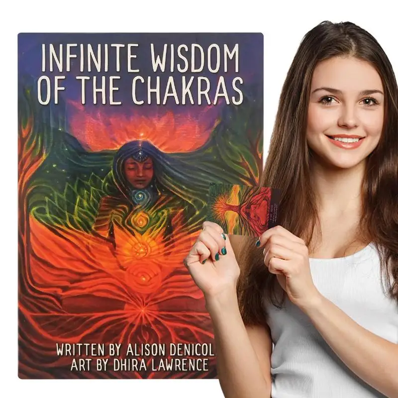 

Infinite Wisdom Of The Chakras Oracle Card 42 English Version Divination Fortune Telling Board Game For Family Night Tarot Lover