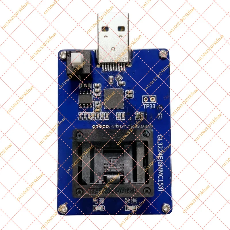 Фото Адаптер для тестирования EMMC153 USB 3.0 - устройство для чтения и записи флеш-чипов BGA153 для EMMC/eMCP/UFS №2