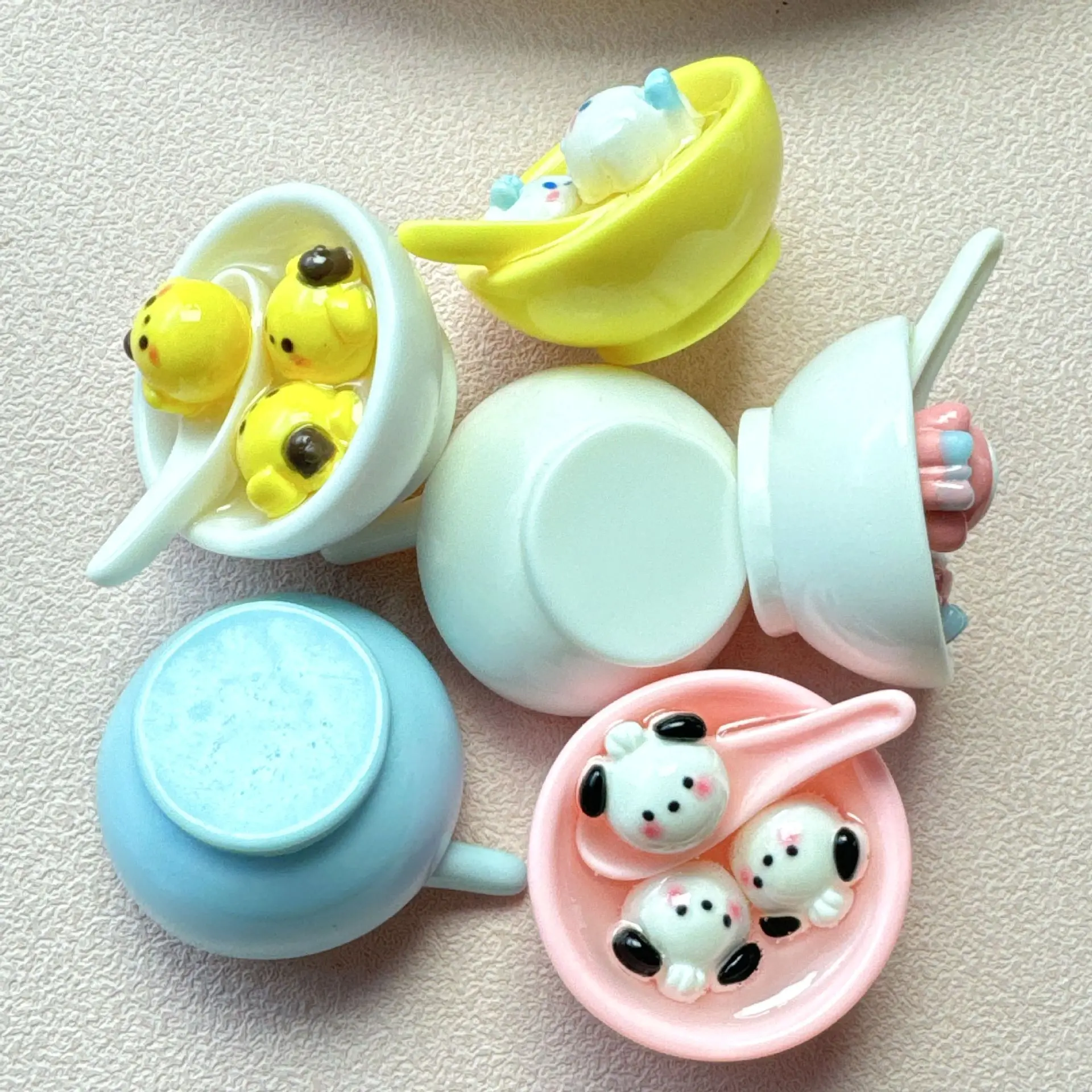 Sanrio Cinnamoroll Kuromi модели фрикаделек Kawaii Pochacco Hello Kitty украшение комнаты детские