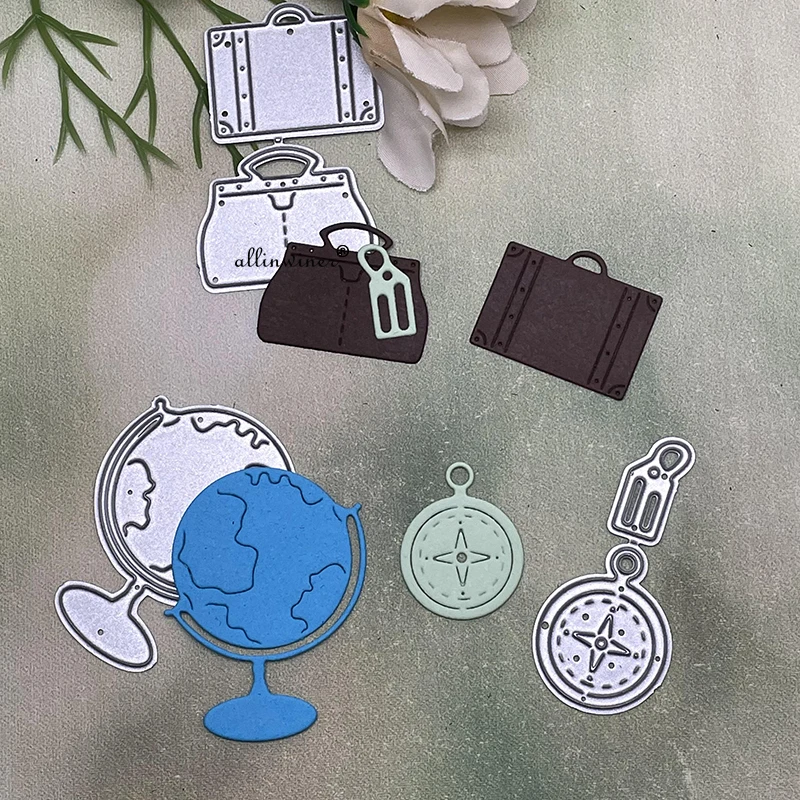 Новый Круглый дорожный Компас для багажа сделай сам ремесло металлическая