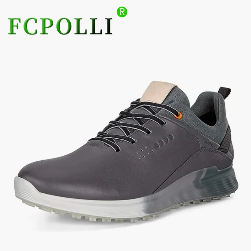 Professional Mens Golf Training Luxury Brand Athletic Shoes For Men Genuine Leather Golf Shoes Man Designer Walking Shoes Mens