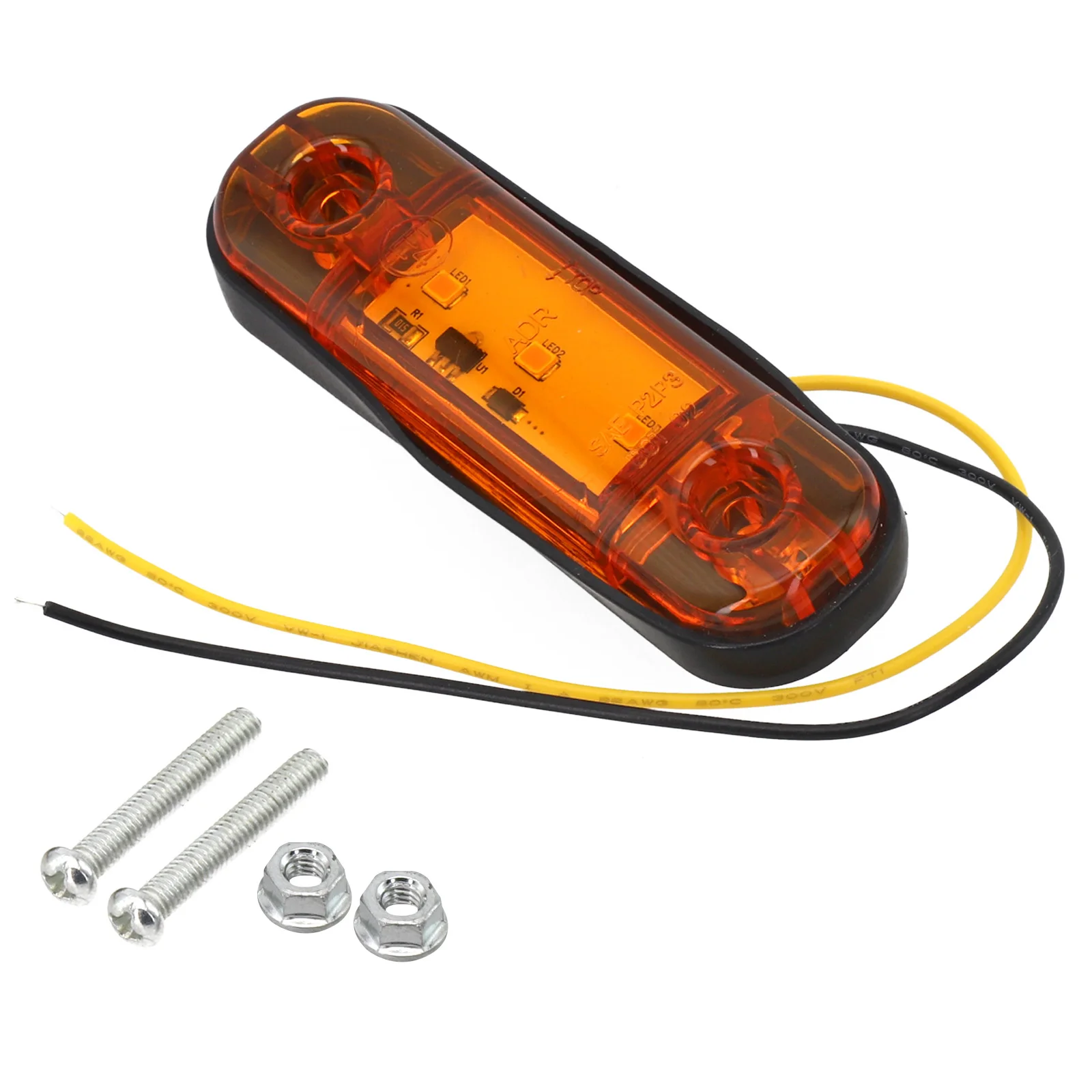 Яркий боковой фонарь для грузовика 12 В 24 3 светодиодных боковых фонаря легкий