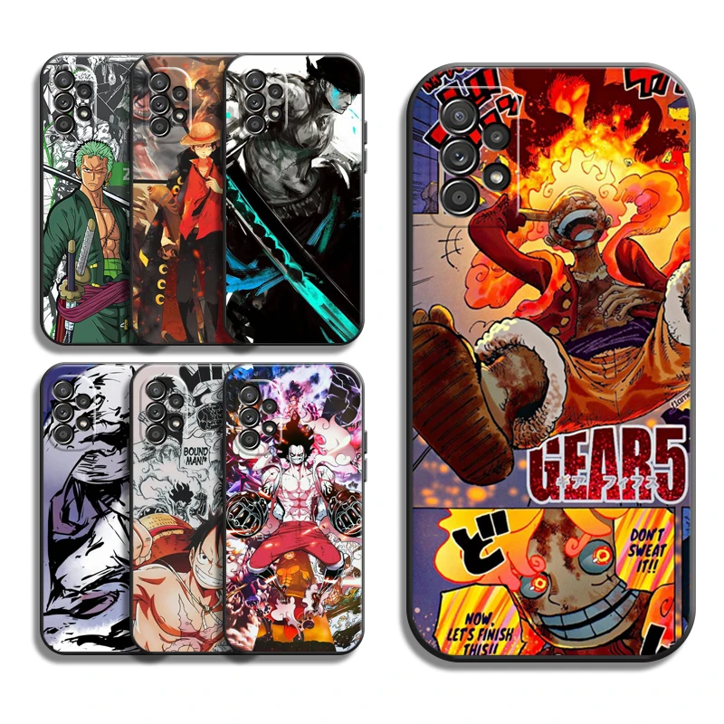 

One Piece Bandai Anime Phone Cases For Samsung Galaxy A31 A32 A51 A71 A52 A72 4G 5G A11 A21S A20 A22 4G Cases Funda Coque