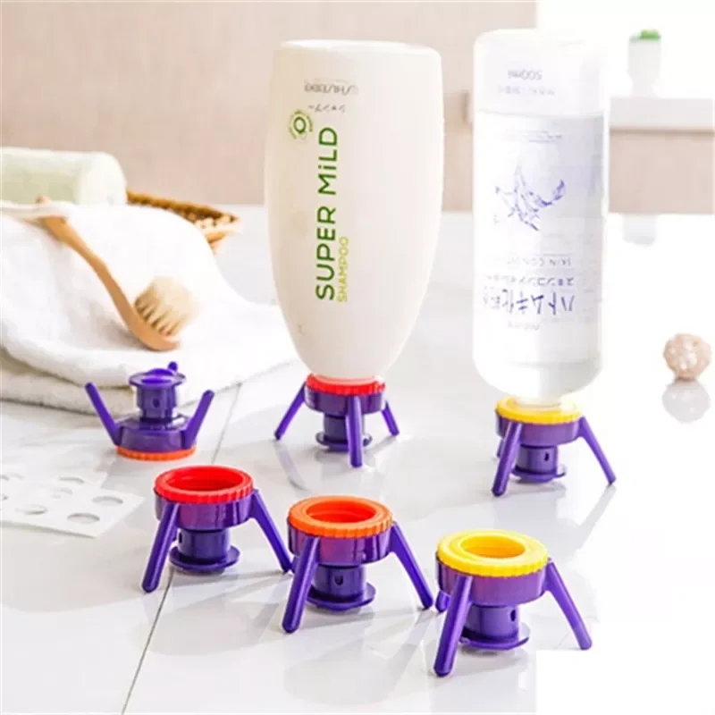 

6Pcs/set Toss It Bottles Stand Cap Kit Easy Pour Out Thick Liquid Bottle Emptying Kit with 6 Adapters