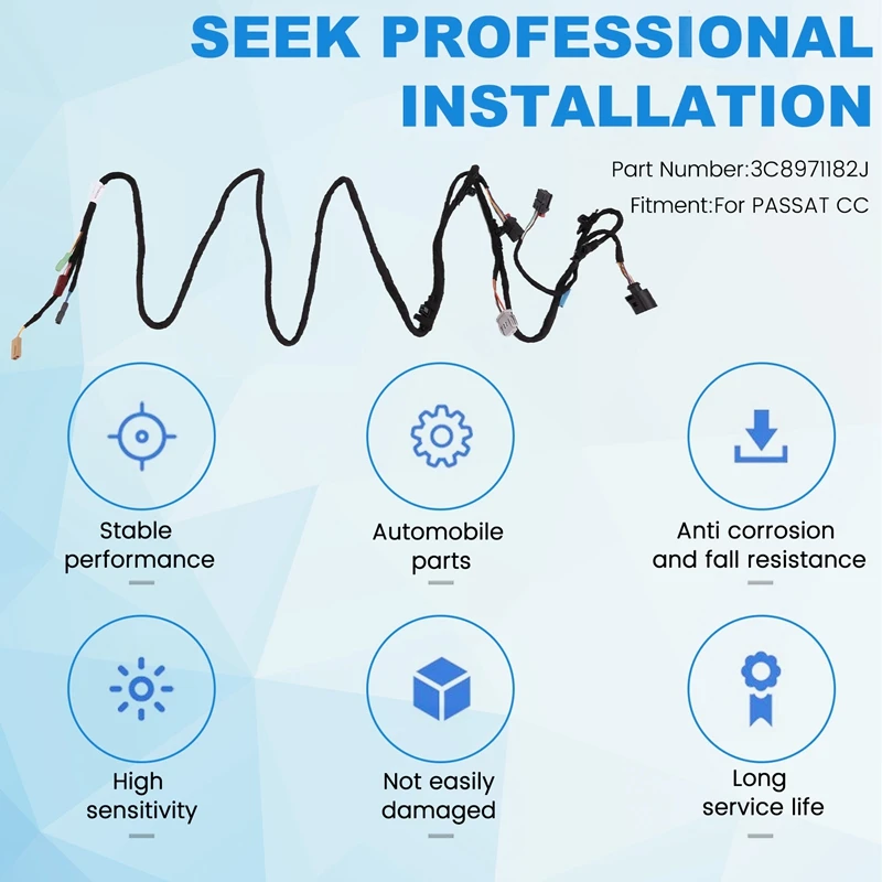 Для VW PASSAT CC комплект тросов задней двери левый RHD 3C 8971182 J 3C8 971 182 Дж