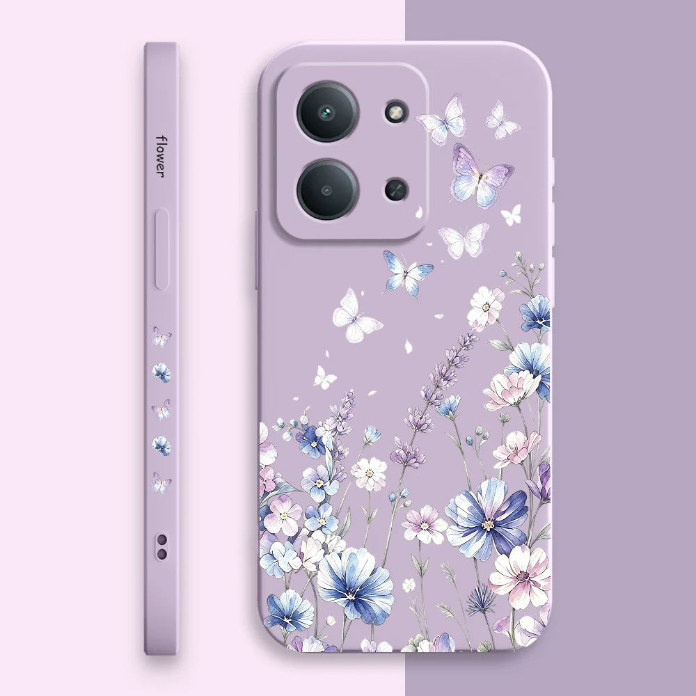 Фото Чехол для телефона Lily Butterfly для Xiaomi Poco X8 M8 F8 X7 M7 F7 X6 M6 F6 X5 M5 F5 Pro Max Ultra 4G 5G, мягкий силиконовый чехол. №2