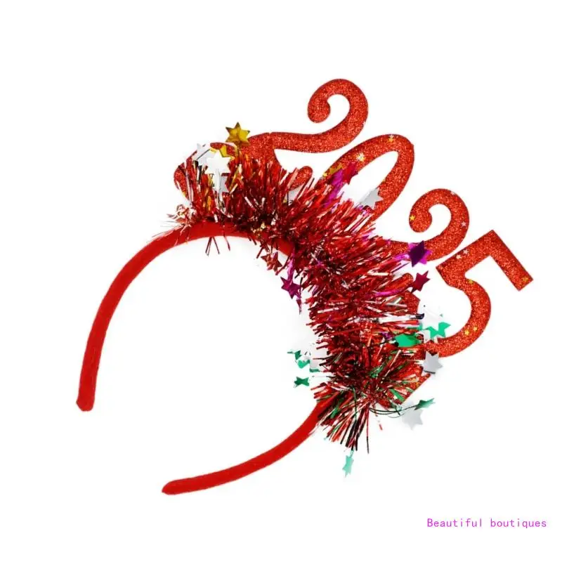 Стильный золотой головной убор на Новый год 2025 модные головные уборы для