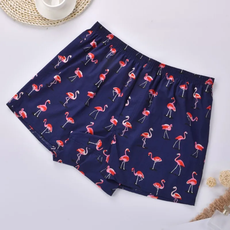 Mens Underwear Boxers Shorts Casual Cotton Sleep Underpants High Quality Brands Printed Loose Comfortable Homewear Panties M-XL