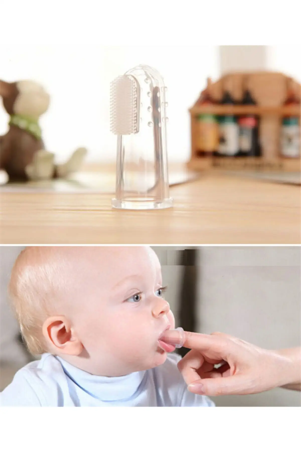 

Silicone Finger Toothbrush 0-3 Years (BLUE COLOR)