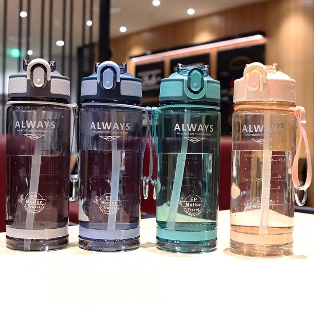 

800 мл соломенная чашка, бесцветная чашка для воды, практичный прочный шнурок для ПК, экологически чистый кувшин для воды, модная бутылка для ...