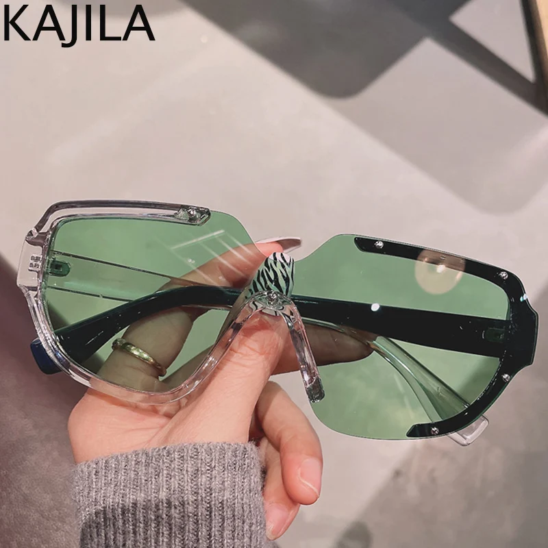 

One Piece Shield Square Sunglasses Women 2022 Fashion Luxury Brand Vintage Unique Rivet Sun Glasses for Men Retro Candy Eyewear