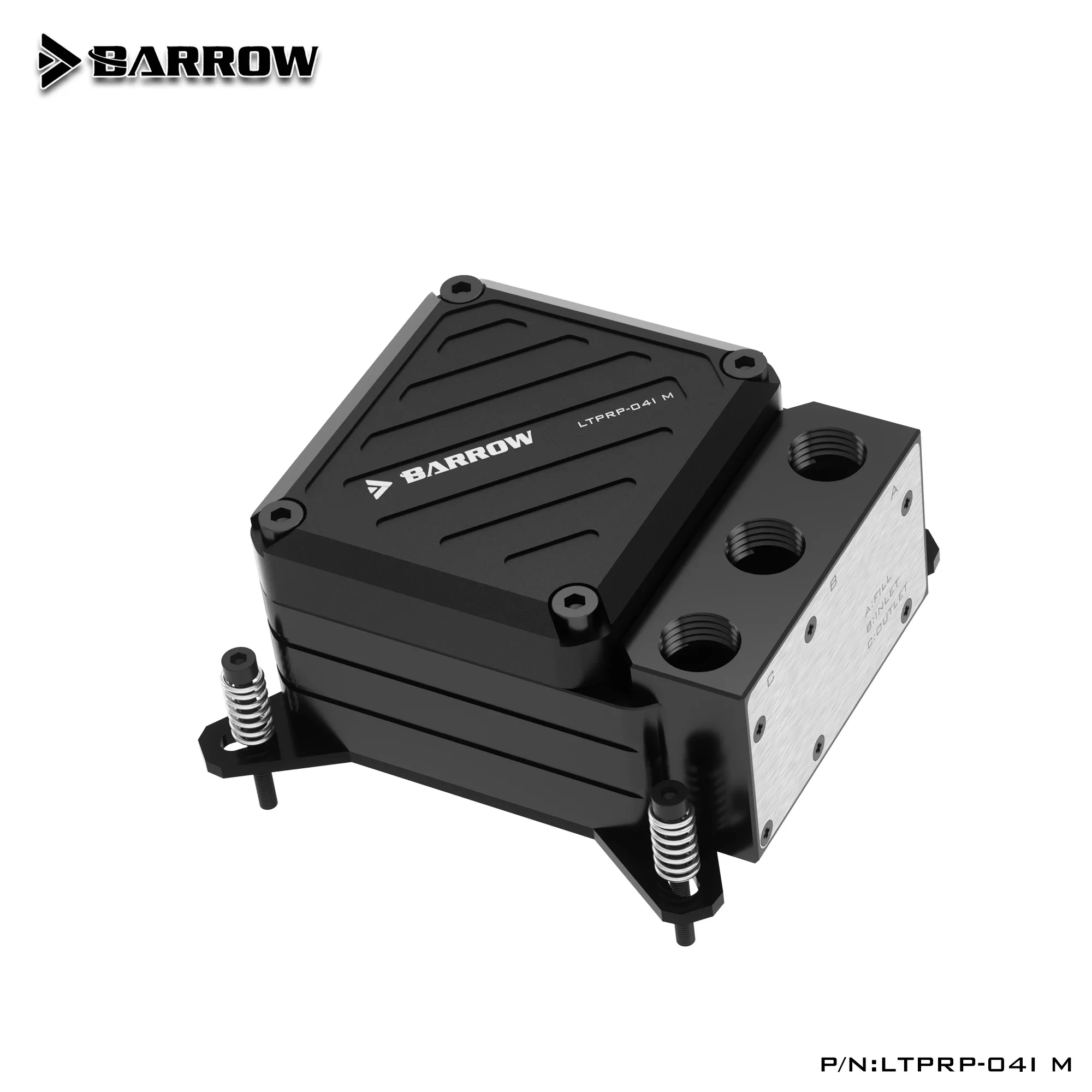 Фото Водяной насос Barrow LTPRK-04 M/POM 10W PWM + блок для процессора, совместимый с AMD AM3 AM5 / INTEL 1700 1200 115X X99 2011, водяное охлаждение ARGB. №4
