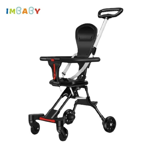 Светильник, складная детская коляска, детская дорожная коляска, тележка для новорожденных, двухходовые сиденья, Ландшафтная коляска, переносная детская четырехколесная тележка