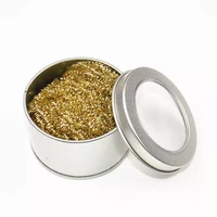 cleaning ball desoldering filter nozzle tip soldering iron mesh copper metal wire dross steel box clean ball tin remove