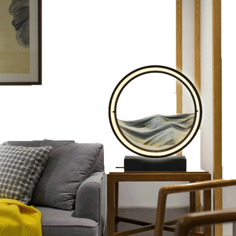 Настольная лампа с песочным песком светодиодсветодиодный для рисования