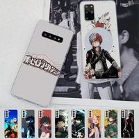 babaite my hero academia phone case for samsung s21 a10 for redmi note 7 9 for huawei p30pro honor 8x 10i cover