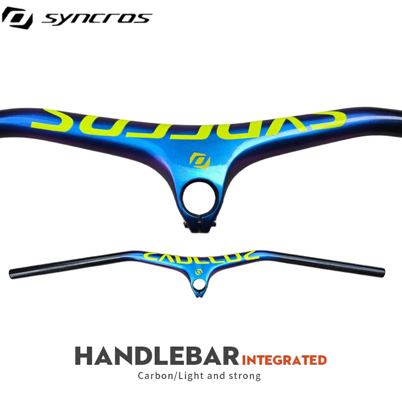 Фото Карбоновый руль Syncros Integrated Cockpit MTB 28.6mm -17 °   Ультралегкие компоненты для горных велосипедов 680-800 мм №1