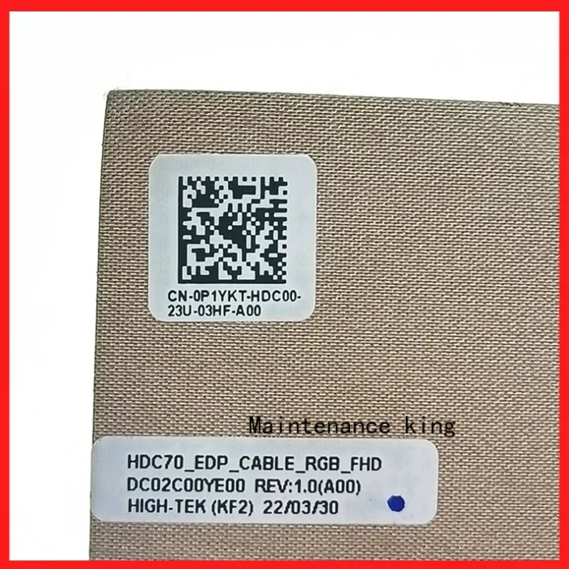 Новый оригинальный ЖК-кабель EDP FHD для ноутбука DELL Precision 7770 M7770 HDC70 RGB DC02C00YE000 0P1YKT P1YKT