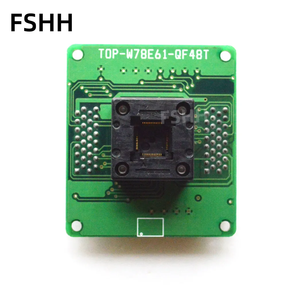 TOP-W78E61-QF48T Programmer Adapter TQFP48 QFP48 IC Test Socket