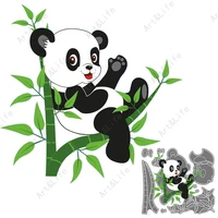 cute animal lovely pandas stencils new metal cutting dies for making scrapbook papper card album birthday card embossing cut die