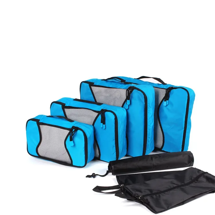 7 In 1 Luggage Packing Organizers Accessories Storage Bags Portable Lightweight for Keeping Organized Woman Man Clothes Shoes