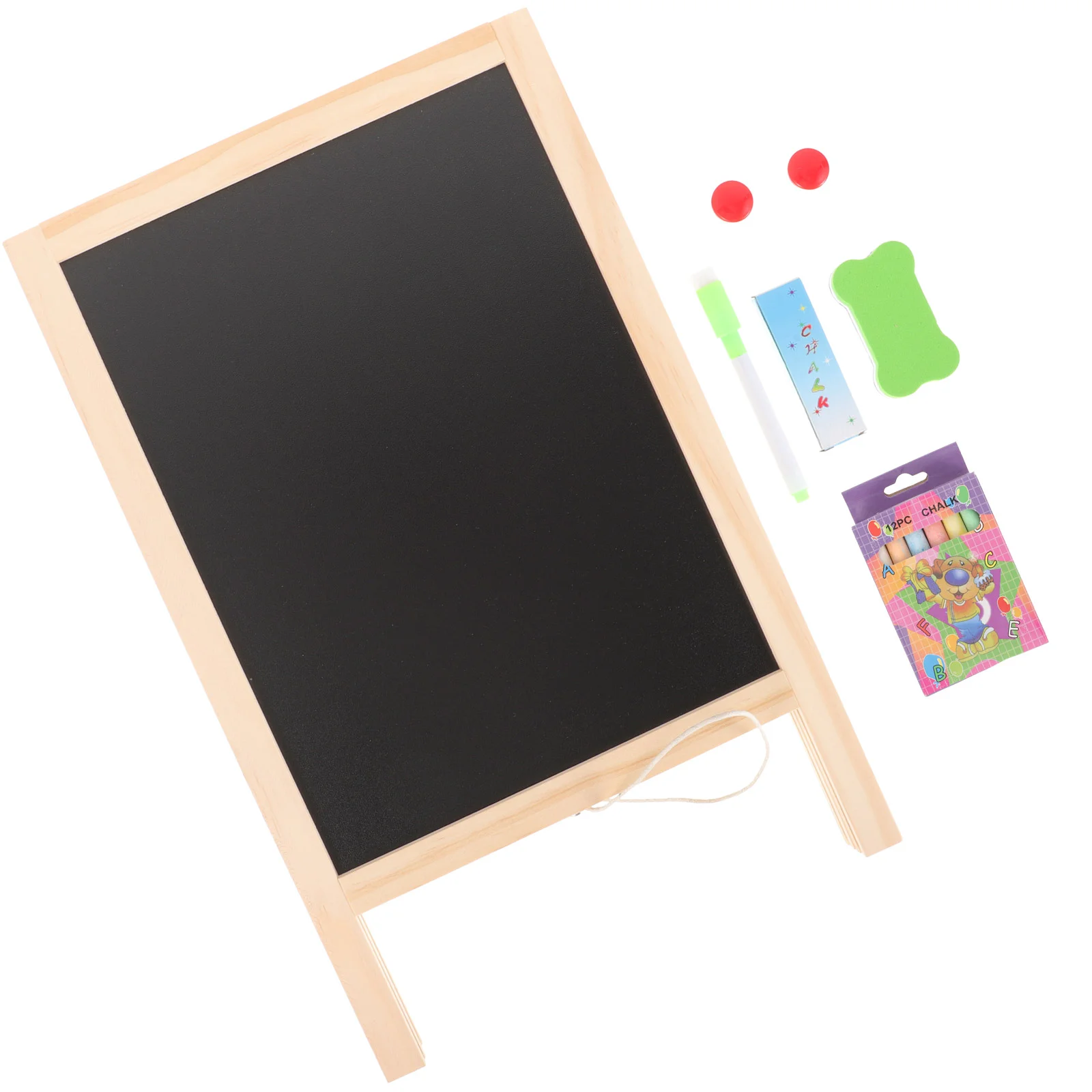 

Table Easel Chalk Board Vertical Chalkboard Reusable Answer Classroom Writing Kids Practical Whiteboard Wooden Erasable Child