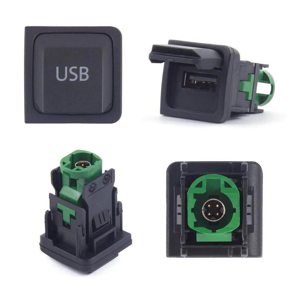 Автомобильный USB-переключатель 4-контактный провод RCD510 RNS315 для VW Bora Passat Polo Jetta MK5 Golf