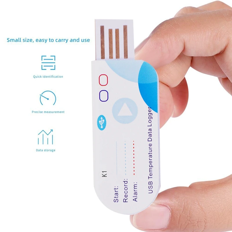 1 шт. USB-регистратор данных о температуре одноразовый рекордер 14400 точек USB-отчет 60