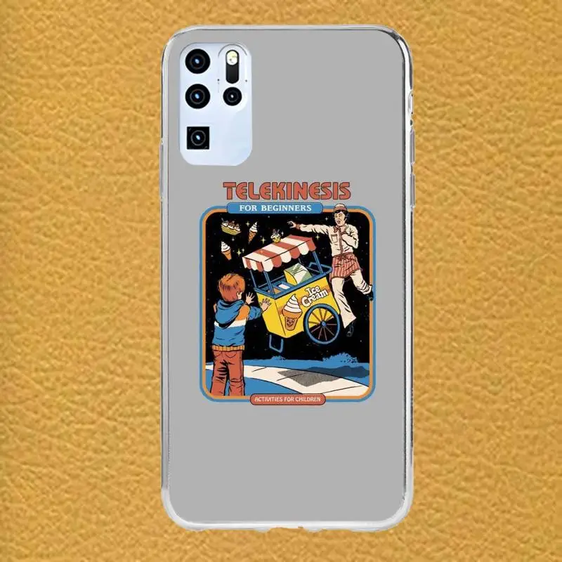 Чехол для телефона в стиле ретро Huawei P40 Y9 Y7 P20 P30 Y6 Y5 8s 8x10 10i Psmartz nova 6se E3 Pro прозрачный