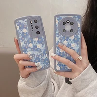 retro sweet girls art flowers floral phone case for huawei p 30 40 pro mate30 40 pro
