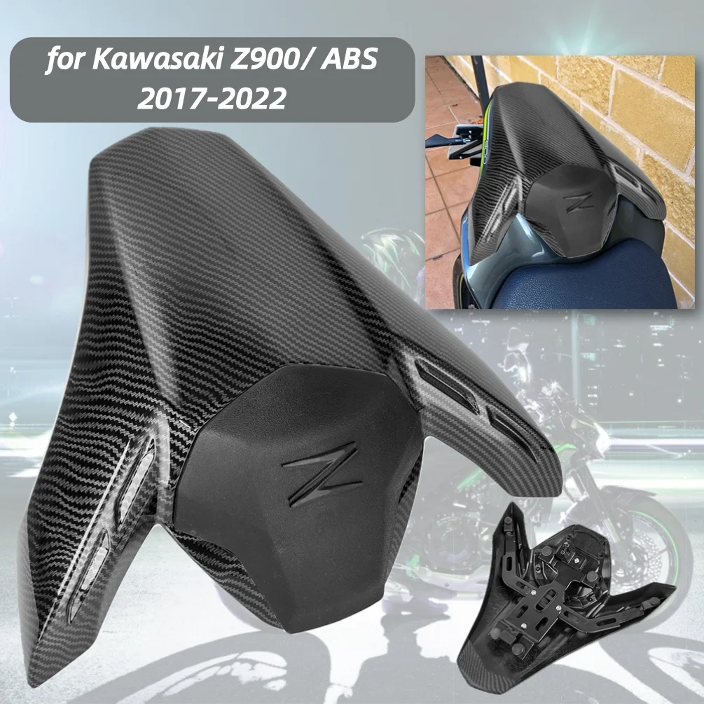 Motorcycle Rear Passenger Pillion Seat Cowl Fairing for Kawasaki Z900 2017-2022 2020 2019 Z 900 Tail Cover Carbon Black Green