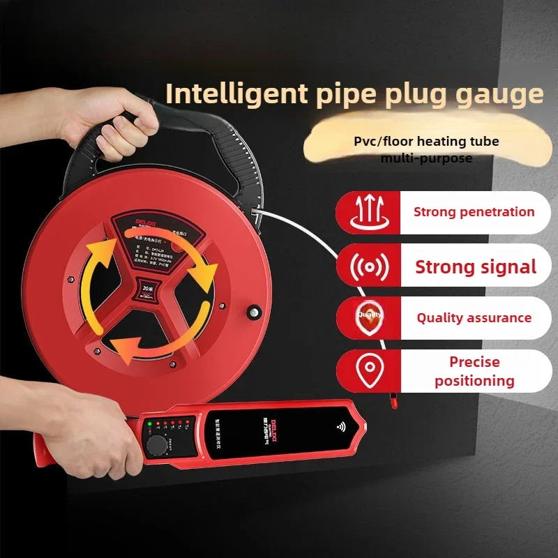 Детектор засора труб локатор датчик метр пластик железо ПВХ оборудование тестер