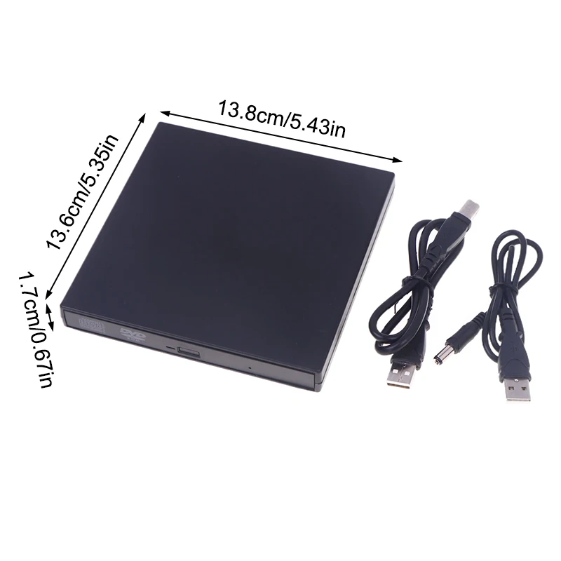 USB 2.0 Универсальный внешний привод CD DVD CD-RW Запись DVDCD-считыватель Плеер CD-DVD-считыватель для ноутбуков Настольный ПК (art.: 3920cb42fd4d5) - 3920cb42fd4d5