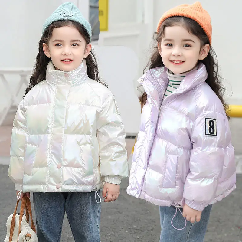 

Parkas Winter Warm Down Cotton Jackets Stand Collar Coats Baby Girl Toddler Children's Jacket Kids Clothes Girls Outerwear E828