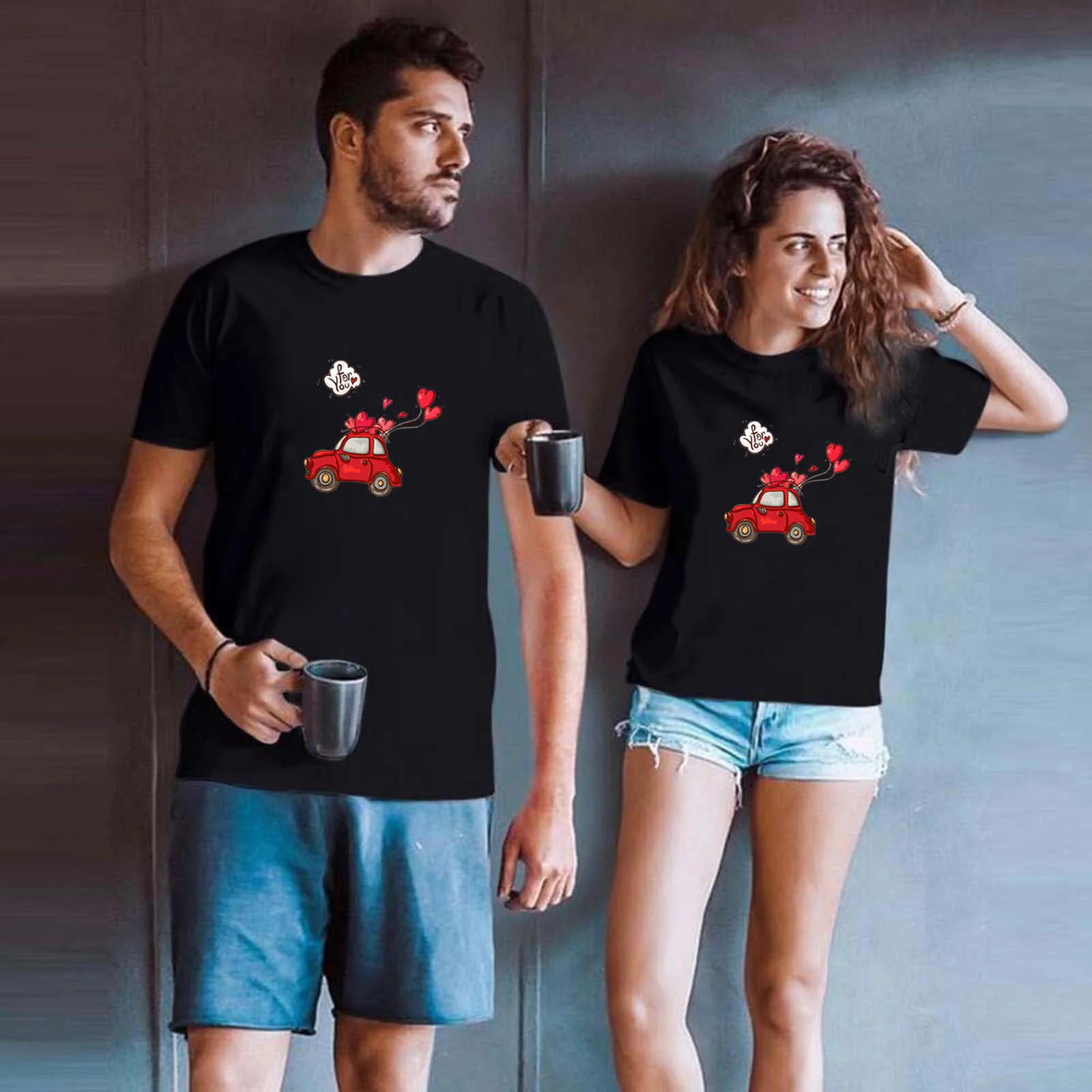 

Day Mans Sweatshirt Short Casual Tops Blouse Sleeve Ladies Valentine's Print Ladies Tunic Long Sleeve Tops Woman's Tunic Tops