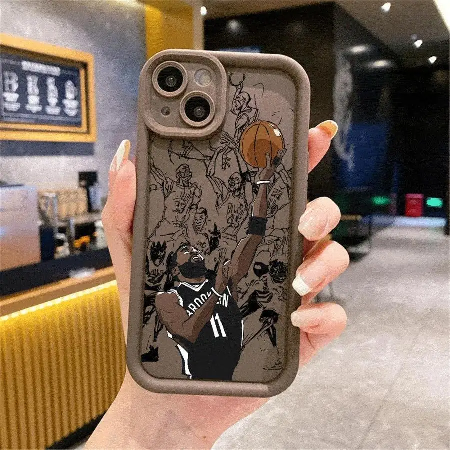 Sports Basketball Phone Case for Apple iPhone 16 11 13 15 12 14 Pro Max 7 XR X XS Mini Plus 8 SE Silicone Cover