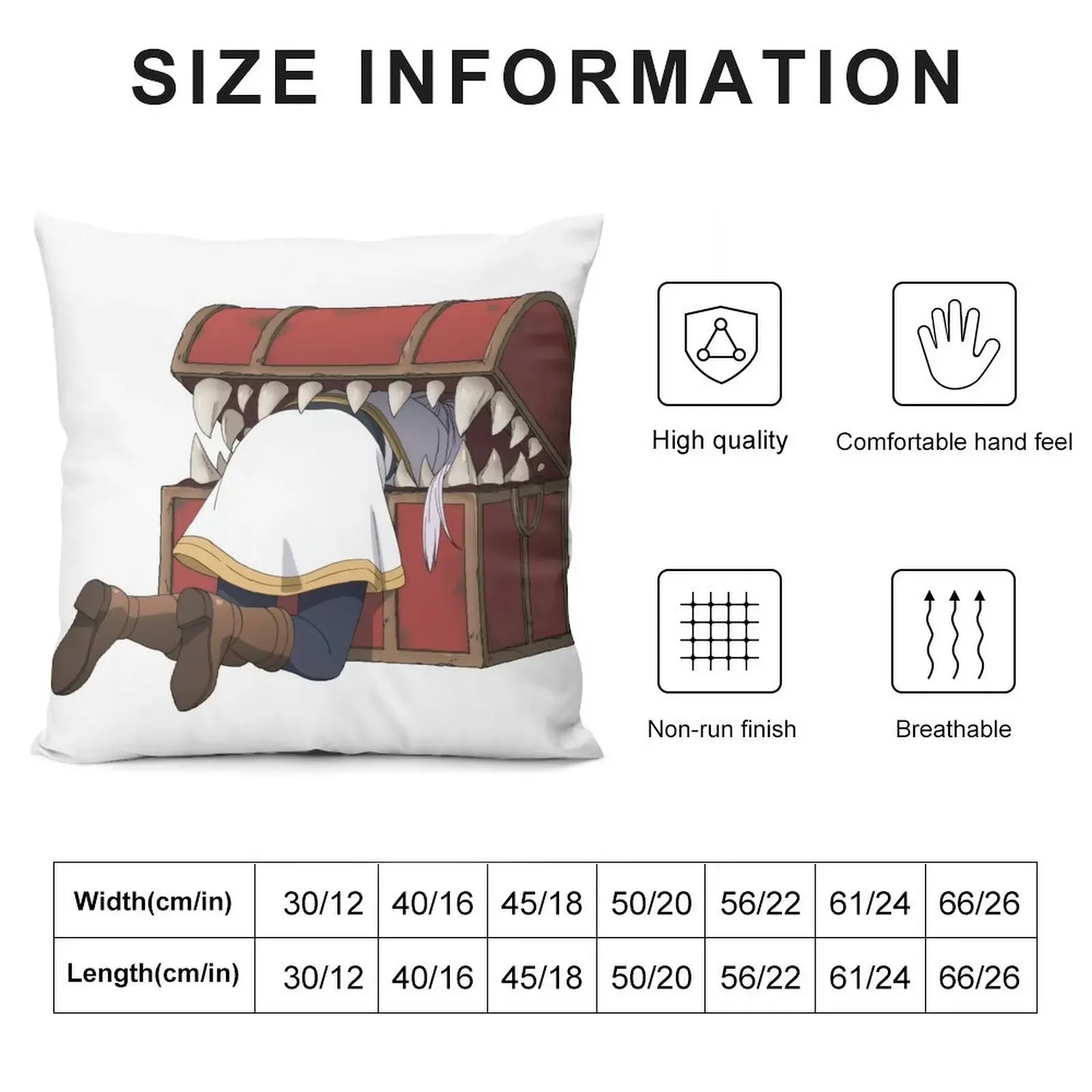 Frieren eaten by Mimic Декоративная подушка Рождественские чехлы Наволочки Чехлы для