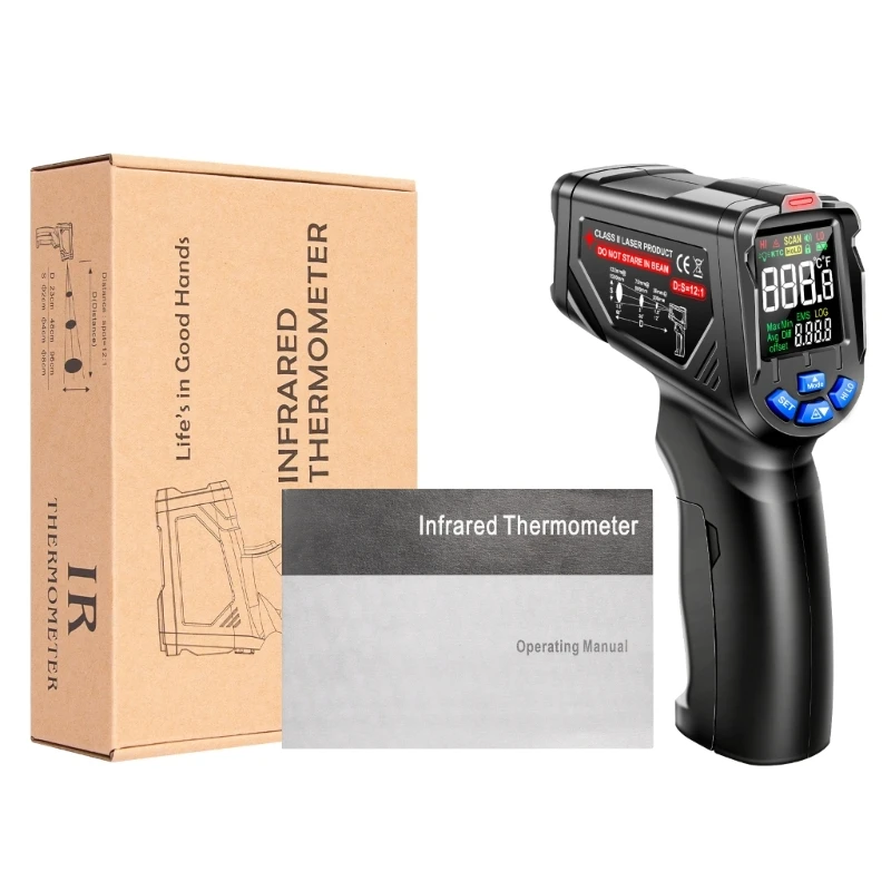 

Thermometer Digital Pyrometer Non-Contact -20~750℃ Temp Meter 40JE