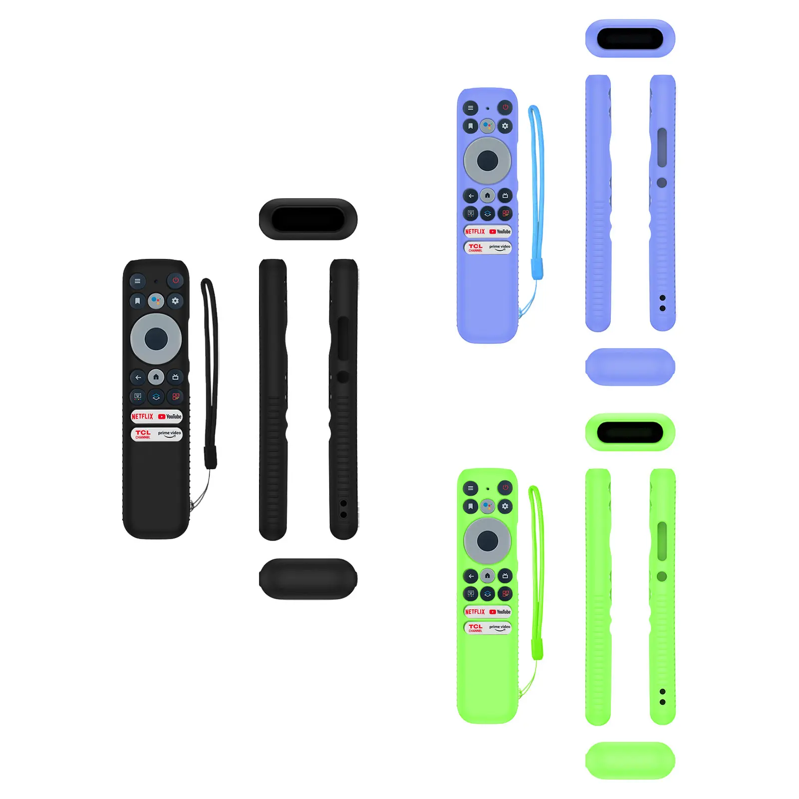 

2022 Silicone Shell For RC902N FMR1 TV Remote Control 3PCS Protective Cover Replacement Case Anti-drop Dustproof Protector