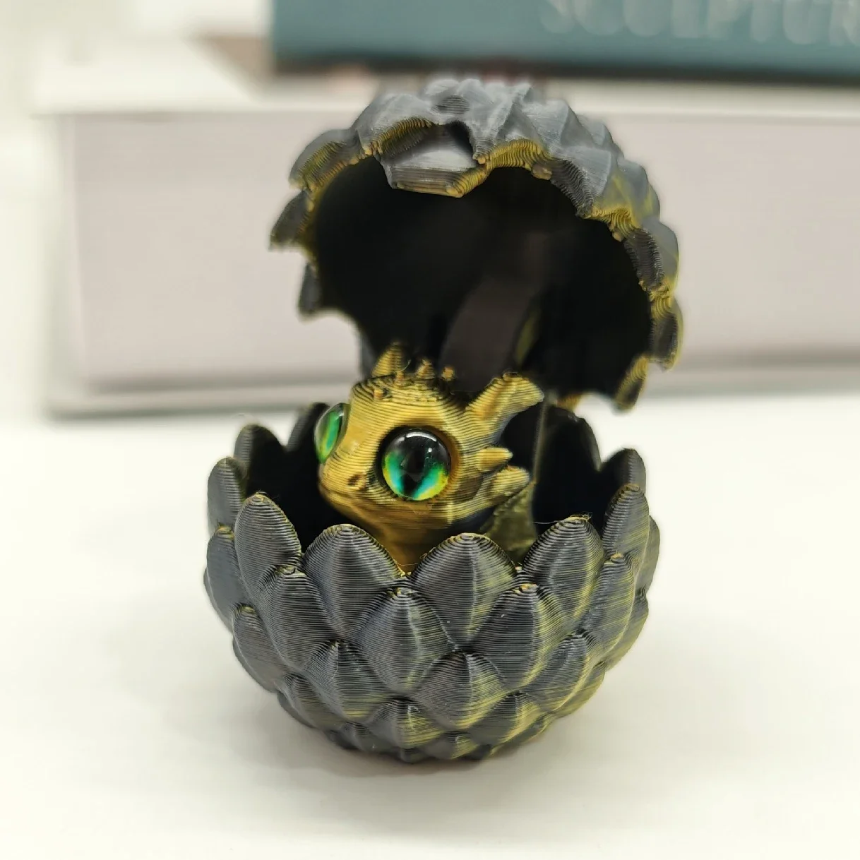 

Мини-дракон с яйцами 3D печать пластик